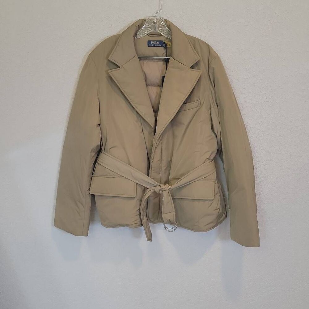 Polo Ralph Lauren Water-Repellant Belted Down Jacket Size XL - Picture 4 of 12